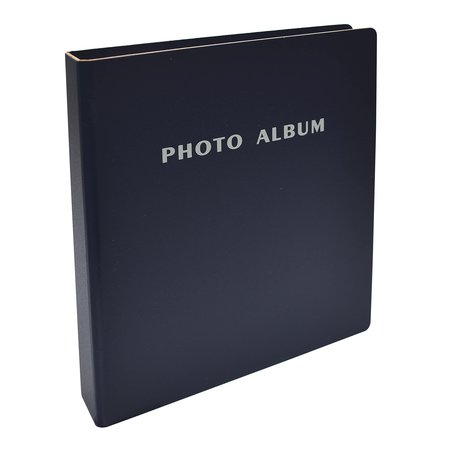 BETTER OFFICE PRODUCTS Hard Cover Mini Photo Binder, 2-Ring, Holds 36-5x7 Photos, Clear Heavyweight Pocket Sleeves 32115